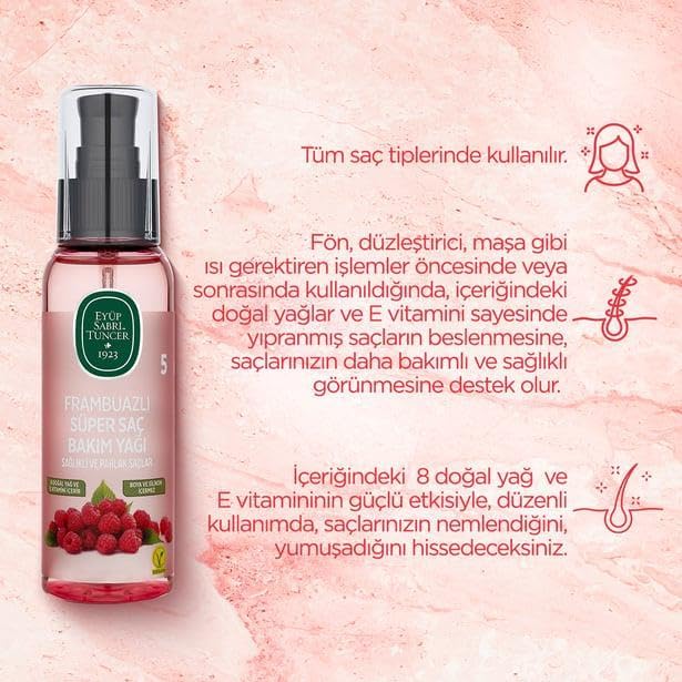 Alternative view of 6 AL 5 ÖDE Frambuazlı Süper Saç Bakım Yağı 100 ml ve ROSIE