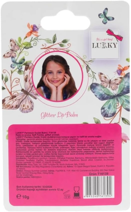 Lukky Besleyici Dudak Kremi Simli Pembe