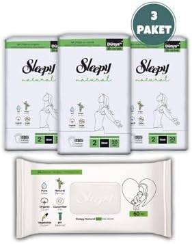 Natural Ultra Hassas Hijyenik Ped Uzun 60 Adet, Natural 60'lı Islak Mendil ve ROSIE