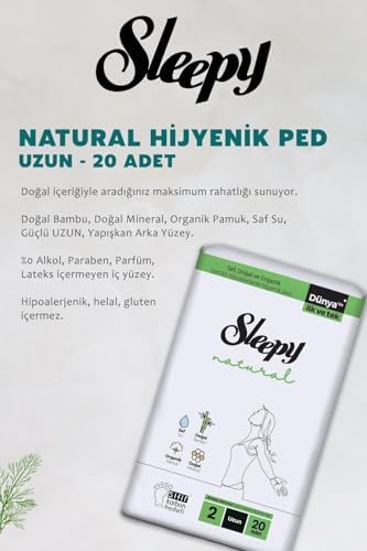 Alternative view of Natural Ultra Hassas Hijyenik Ped Uzun 60 Adet, Natural 60'lı Islak Mendil ve ROSIE