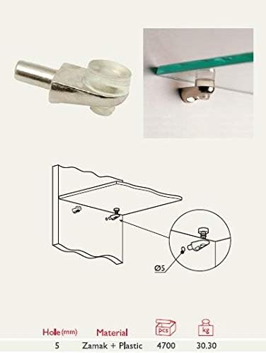Cam Raf Pimi Vantuzlu 5mm - 4 Adet
