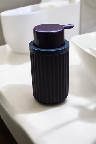 Alternative view of 3 Parça Sert Plastik Banyo Seti/Sıvı Sabunluk, Diş Fırçalık ve Katı Sabunluk-Mürdüm