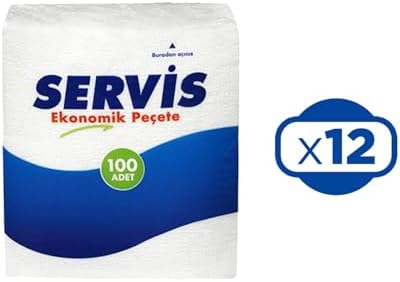 Servis Ekonomik Peçete, 100'lü Paket, 12 Adet