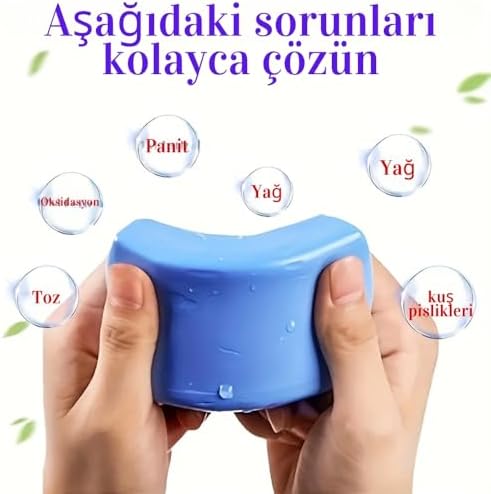 Araç Temizlik Kili – Detailing Clay Bar | Boya Yüzeyi Temizleyici, Kuş Pisliği, Reçine, Zift, Oksidasyon ve Yağ Kalıntısı Temizleyici 100g