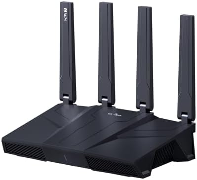 Alternative view of GL.iNet GL-BE9300(Flint 3) Tri-Band WiFi 7 Router, Gaming Router, Extensive Coverage, 5x2.5G Multi-Gig Ports, Mass Device Connectivity, MLO Technology, OpenVpn & WireGuard, 802.11ax