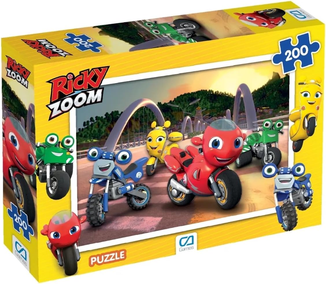 Ricky Zoom Lisanslı 200 Parça 33x48cm Çocuk Puzzle Yapboz Serisi