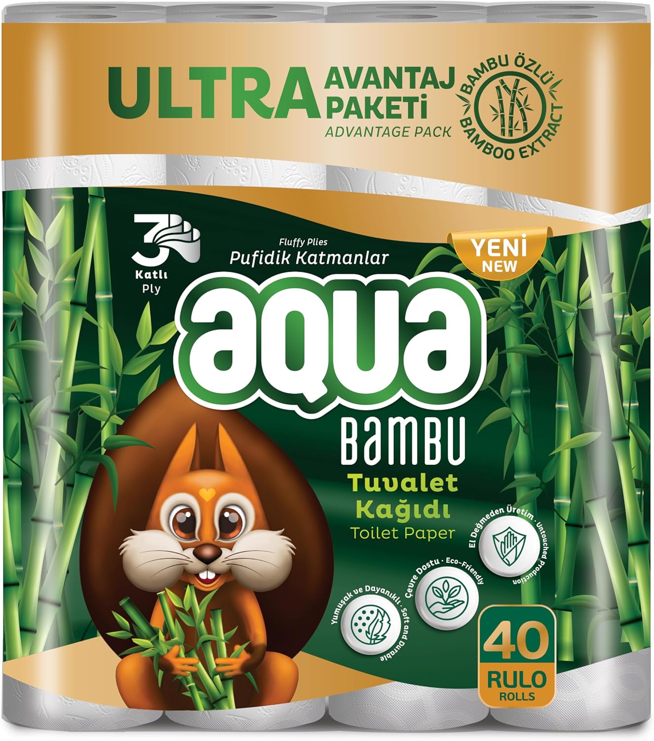 Alternative view of Aqua Bambu 40'lı Tuvalet Kağıdı