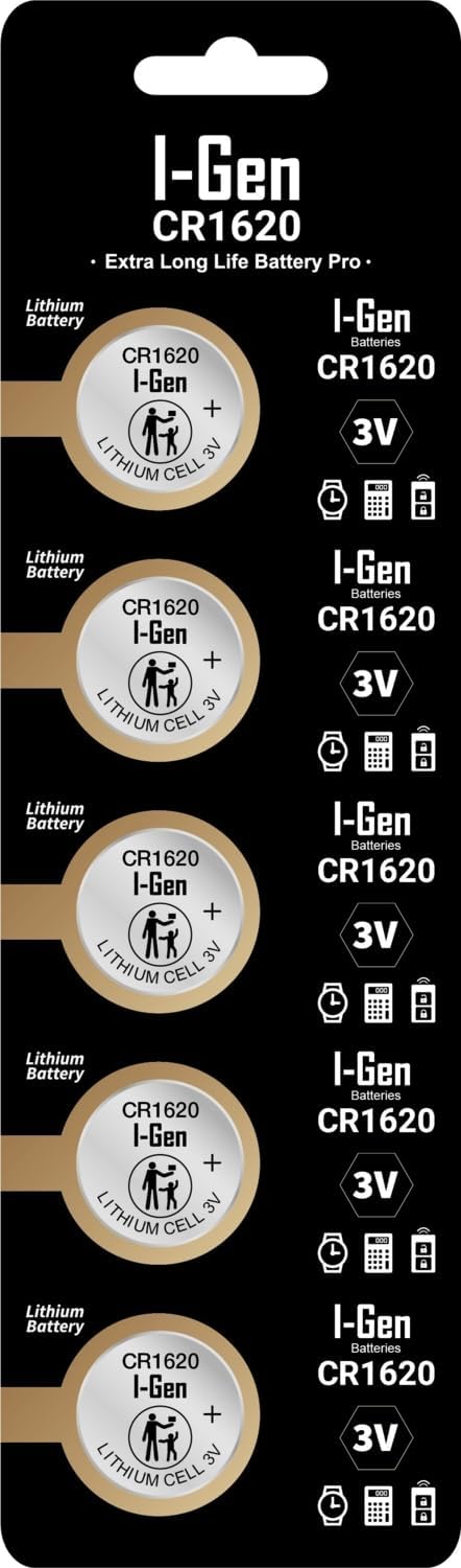 Batteries CR1620 Lityum Düğme Pil 3V 1620 5'li Paket