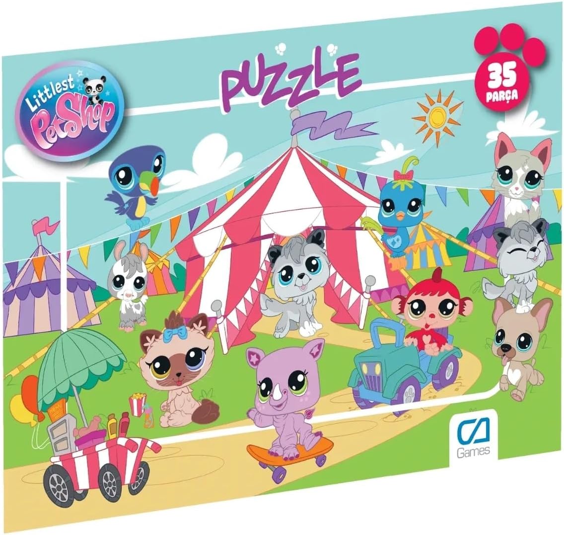 Alternative view of Littlest Pet Lisanslı 35 Parça Çerçeveli 34x24cm Çocuk Puzzle Yapboz Yeni Serisi (Yeşil)