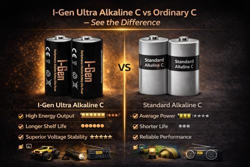 Alternative view of Batteries LR14 Ultra Alkalin C Boy Pil 1.5V Orta Boy Pil (10, 10'lu Paket)