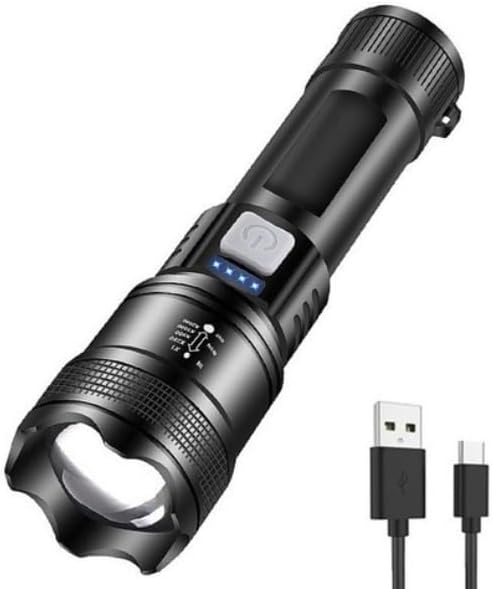 Alternative view of Panther Şarjlı Zoomlu LED Işık 800 Lümen, P50 LED, Arka SMD Gün Işığı, Powerbank Özellikli, Type-C Girişli, Taşıma Askılı Aydınlatma, Kamp, Acil Durum, Araç ve Dış Mekan Kullanımı için