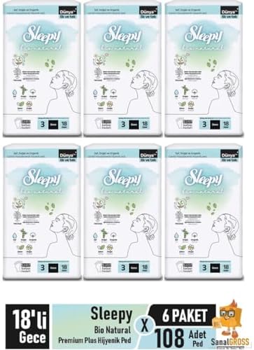 Alternative view of Bio Natural Premium Plus Hijyenik Ped 18'li Gece x 6 Paket