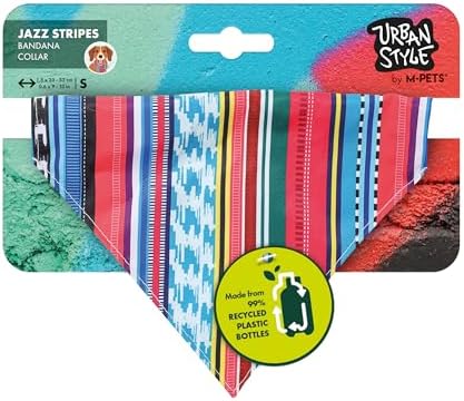 Alternative view of URBAN STYLE JAZZ STRIPES BANDANA COLLAR (S)