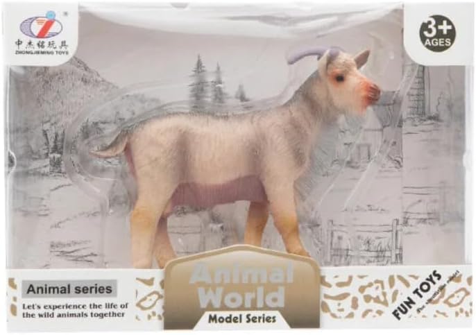 Kutulu Model Figür Hayvan Sakallı Keçi 7 cm