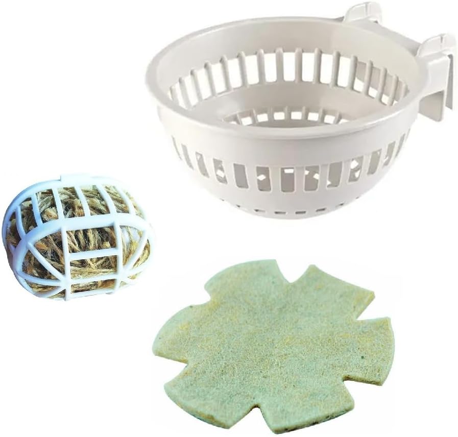 Plastik İç Kanarya Yuvası + Keçe + Yuva Kılı