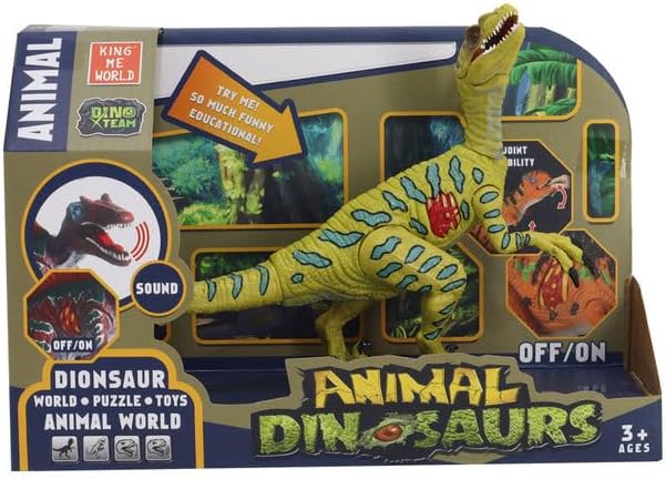 Sesli Dinozor Raptor 22 cm