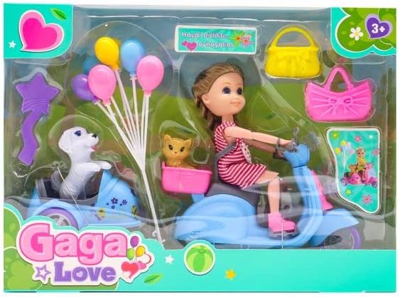 Gaga Hayvanlarıyla Motor Gezisi Kutulu Mavi Motor