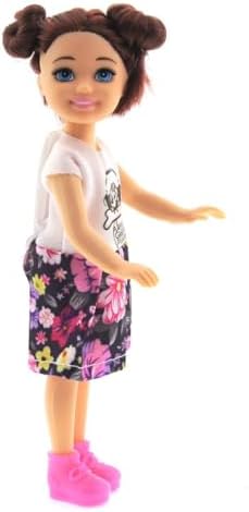 Baonier Çiçek Etekli 14 cm Sarışın Tekli Kız Bebek