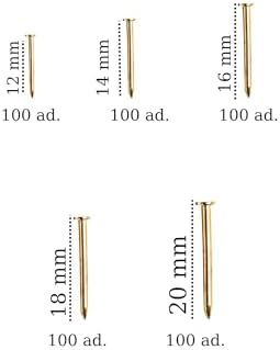 Alternative view of 500 Adet 5 Çeşit Nikel Kaplı Küçük Dekoratif Ahşap Çivileri- Süs eşyaları, İnce işçilik için