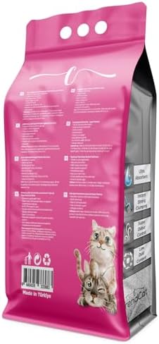 Alternative view of Bebek Pudrası Kokulu Topaklanan Koku Hapseden Tozsuz 10 Lt Kedi Kumu