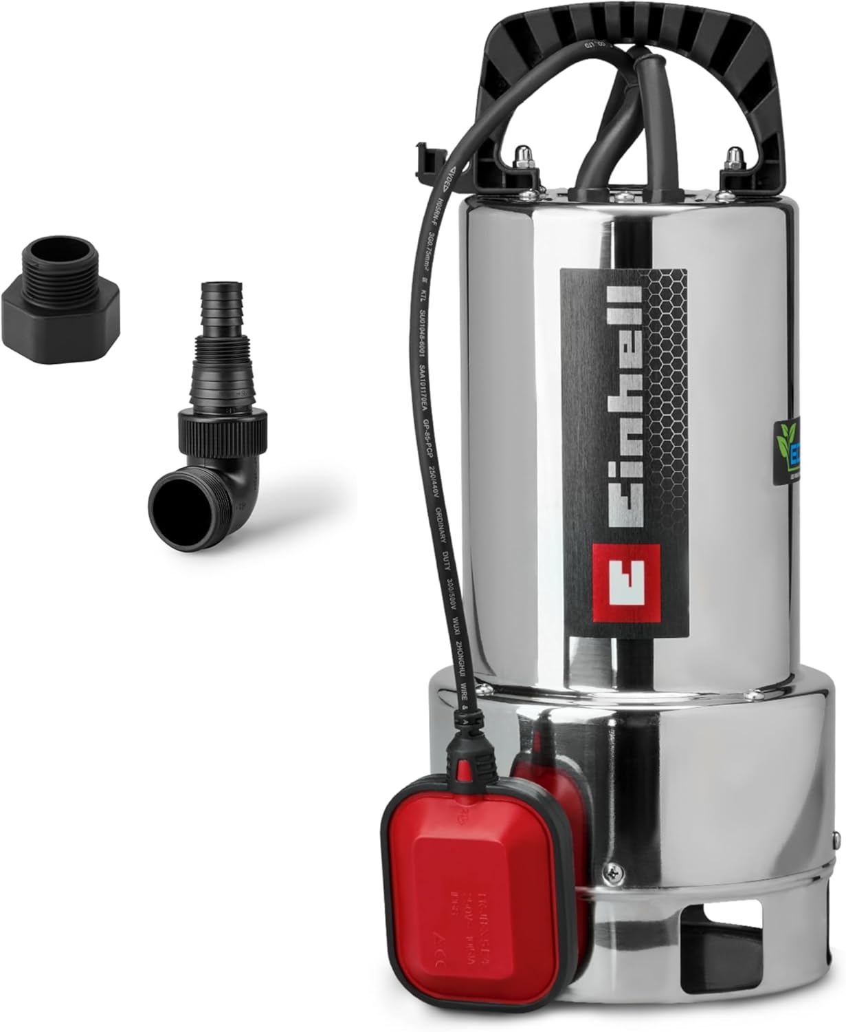 kirli suyu pompası GC-DP 7035 N ECO PLUS (700 W, 19.000 L/sa dağıtım hızı, maks. 8 m çıkış yüksekliği, ECO PLUS teknolojisi, kir parçacıkları maks. 35 mm, şamandıra anahtarı)