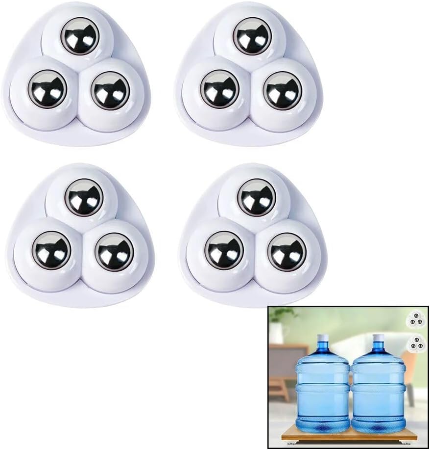 4 PCS 3 BİLYA TEKERLEKLİ MOBİLYA EŞYA TAŞIMA APARATI 360 DERECE (5122)