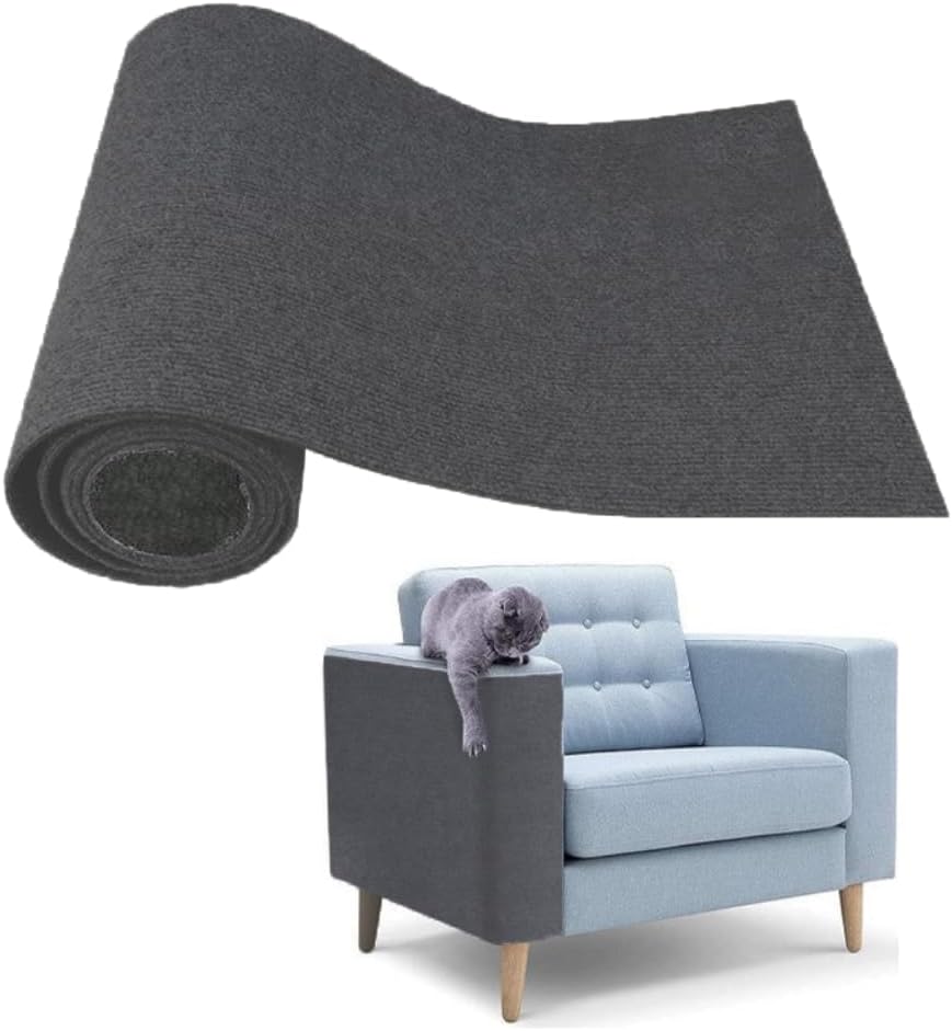 Kedi Tırmalama Halısı Yapışkanlı Her Yüzeye Uygulanabilir Kesilebilir Mobilya Koruyucu Mat (, 40x50)