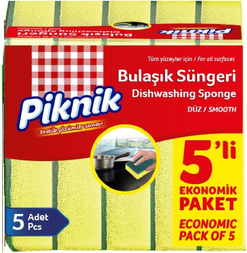 Alternative view of Piknik Bulaşik Süngeri 5'li Düz