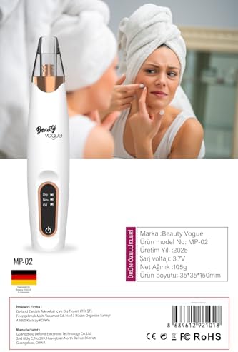 Alternative view of BEAUTY VOGUE Siyah Nokta Temizleme Aleti Yüz Güzellik Temizleyicileri Elektrikli Temizleyiciler Kişisel Bakımı