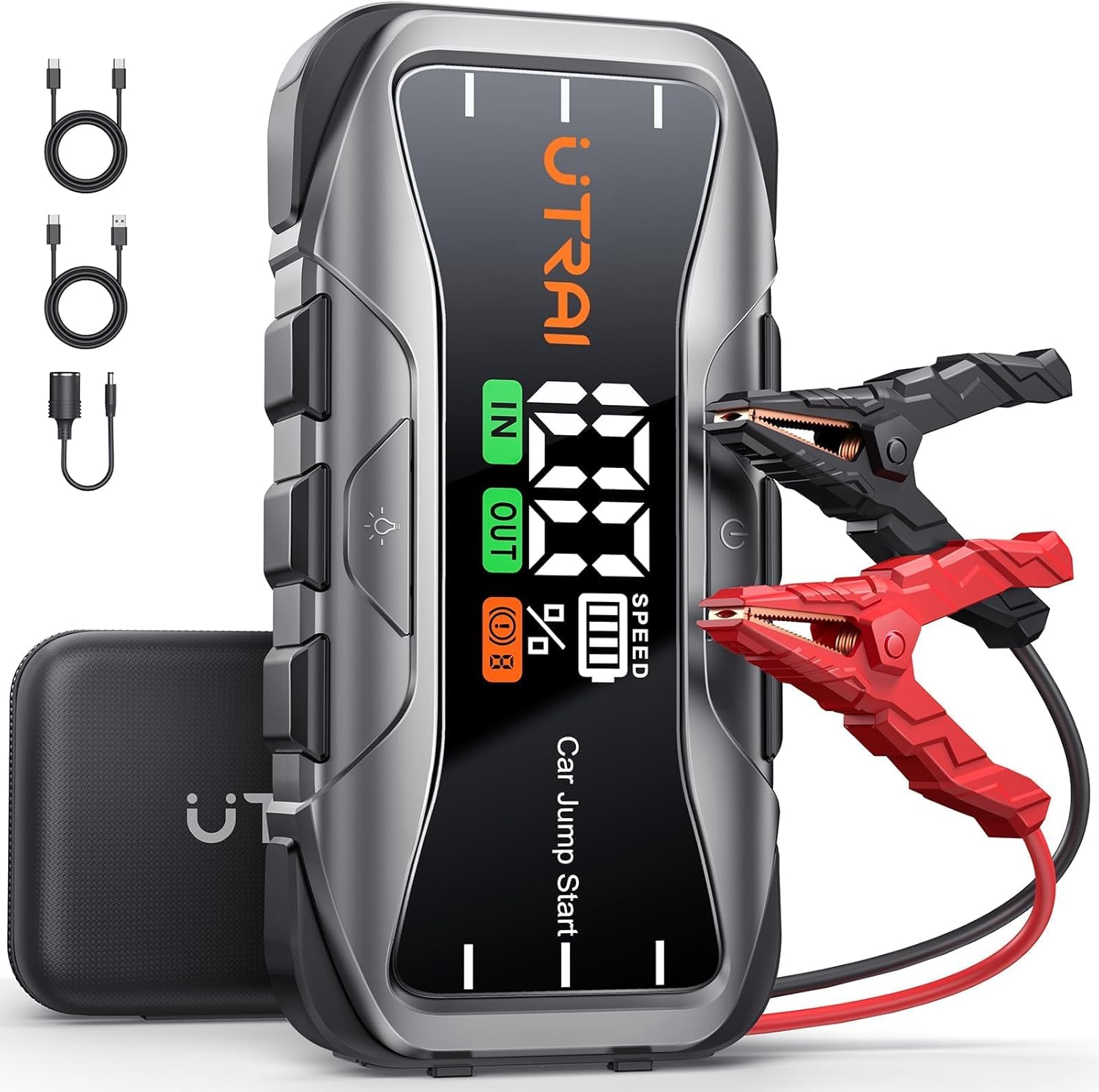 Alternative view of UTRAI Jstar JS10 27000mAh 6000A Jump Starter Taşınabilir Akü Takviye Kiti + Taşıma Çantası (Çanta + 65W PD Powerbank + LED Lamba)