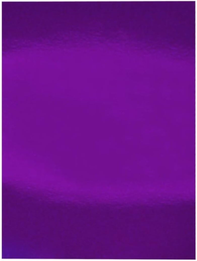 Alternative view of Aynalı Metalik Fon Kartonu Mor 50x70cm 5 Adet (Tek Renk) 199638281015