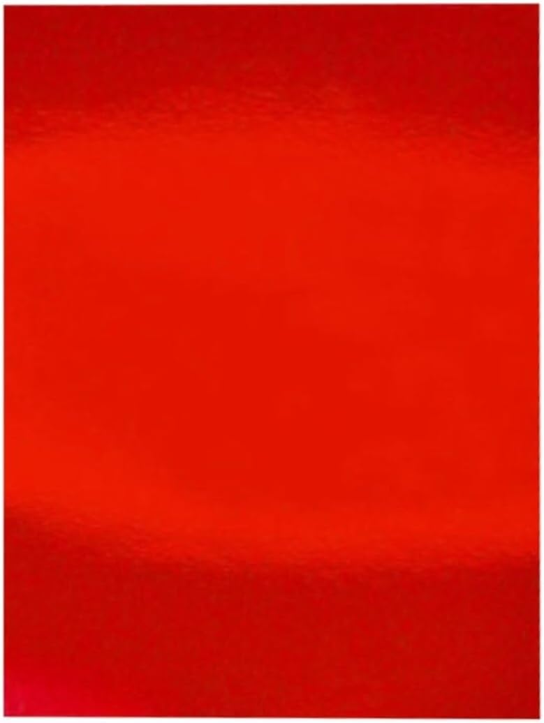Alternative view of Aynalı Metalik Fon Kartonu Kırmızı 50x70cm 5 Adet (Tek Renk) 199638254896