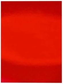 Aynalı Metalik Fon Kartonu Kırmızı 50x70cm 10 Adet (Tek Renk) 1996382889531