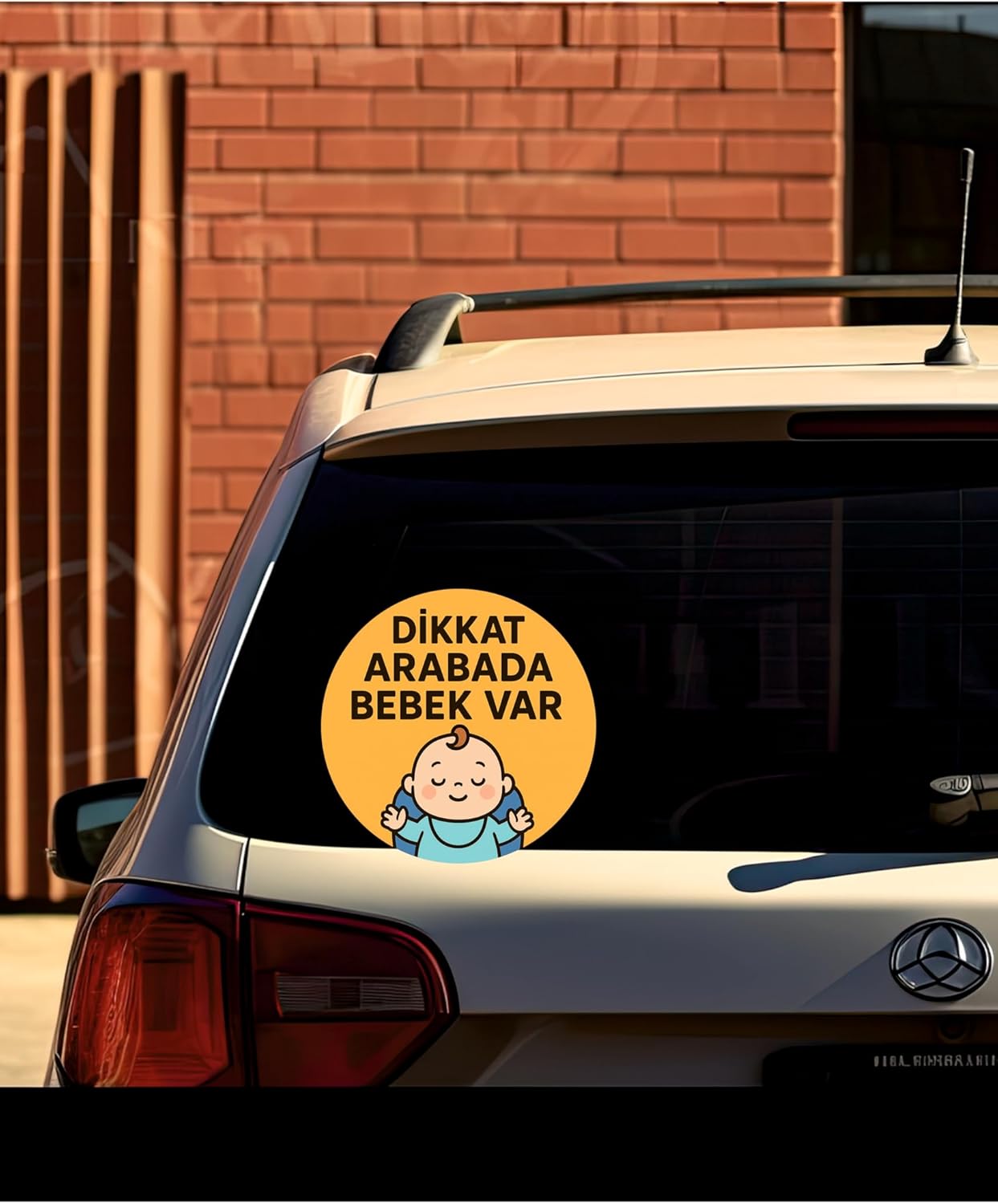 Dikkat Arabada Bebek Var Araba Etiketi &