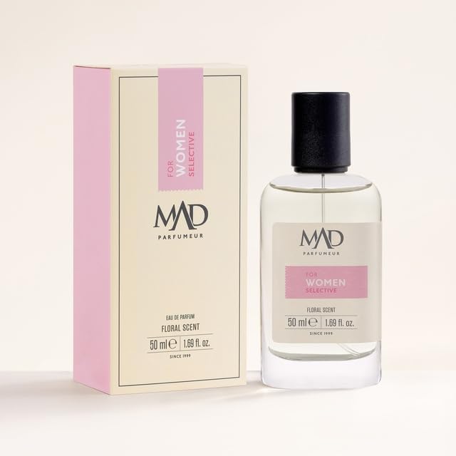 Mad N105 Selective Eau de Parfum (EDP) 50 ml– Gül, Yasemin ve Sandal Ağacı ile Kalıcı ve Çiçeksi Zarafet Sunan Kadın Parfümü