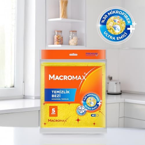 Alternative view of Macro Max Mikrofiber Mutfak Banyo Temizlik Bezi 5’li Paket