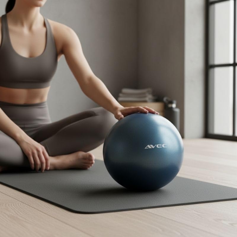Alternative view of AVEC Pilates Mini Topu, 25 cm, PVC Malzeme, Koyu Mavi