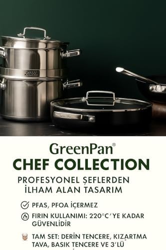 Alternative view of Chef’s 11 Parça Pişirme Seti – Thermolon™ Seramik Yapışmaz, PFAS’sız, İndüksiyon Uyumlu, Fırında Kullanılabilir