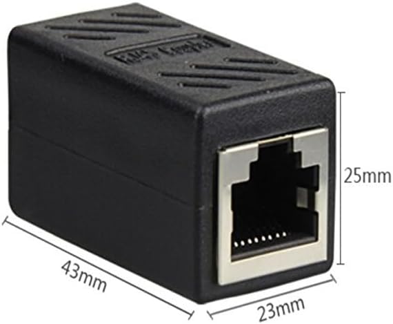 1 Portlu Splitter, Çift LAN Kablosu, Ethernet Bölücü, Dişi Adaptör Konnektörü - Ethernet Splitter Cable