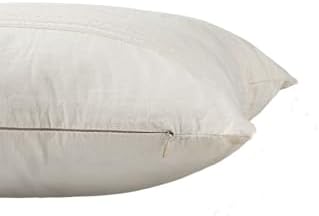 Buldan Dokuma Tasarım%100 Pamuklu 45X45Cm Kırlent Kılıfı Krem Krem