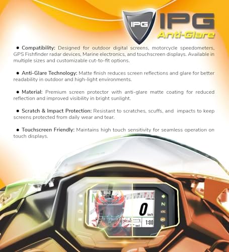 Alternative view of Vespa 2015-2024 Primavera 150 Gösterge Paneli için IPG Anti-Glare Parlama Önleyici Mat Ekran Koruyucu
