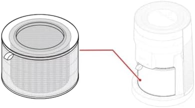 Alternative view of LG AS65GDWH0, AS10GDWH, AS10GDWH0 PuriCare 360 Air Purifier Hava Temizleyici ile Uyumlu 3'ü 1 Arada Filtre