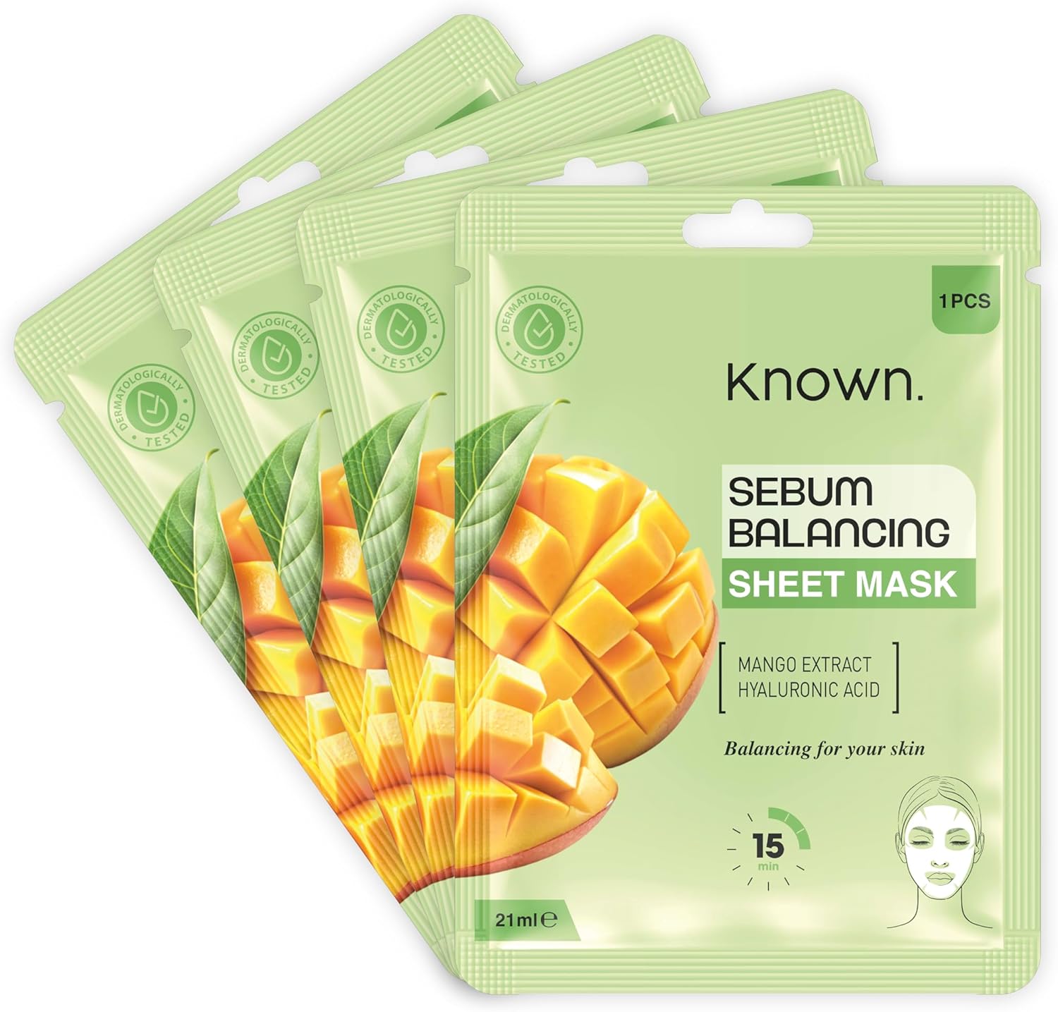 Alternative view of Known Sebum Dengeleyici Yüz Maskesi 4 Adet