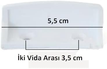 Alternative view of Sineklik Tutamak, Beyaz 6 Adet (12 adet Akıllı Montaj Vidası İle Birlikte)