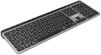 Alternative view of K1 Sessiz Switch 110+8 Multimedya Tuşlu Windows & Macos Uyumlu Premium Alüminyum-Metal Kablosuz Ofis Klavyesi (2.4ghz + Çift Bluetooth Profili)