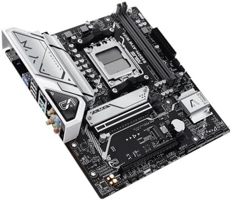 B650M-AYW WiFi AMD B650 Micro-ATX Anakart, DDR5, PCIe 5.0 M.2 Desteği, HDMI, Realtek 2.5Gb Ethernet, Wi-Fi 6, Arka USB 10Gbps Bağlantı Noktaları, Ön USB 5Gbps Tip-C, SATA 6 Gbps