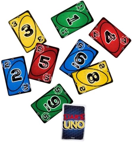 Mattel Games Blöf yaparak diğer oyuncuları kandırabileceğiniz yetişkinlere, çocuklara, ailelere, partilere, oyun gecelerine ve eğlenceli seyahatlere yönelik Mattel Games UNO Liars kart oyunu, JLH43