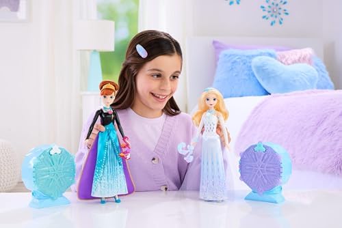 Alternative view of Mattel Filmden ilham alan Mattel Karlar Ülkesi bebek, aksesuarlar, kar tanesi şeklinde değerli taş kutusu ile çocuk yüzüğü dahil 8 sürpriz ve 9 oyun parçası, JJY36