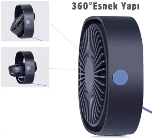 Alternative view of Masaüstü Vantilatör, Şarjlı Masaüstü Fan, 2000 Mah Batarya, Uzun Kullanım Süresi, 3 Kademeli Ayarlanır Güç Modu, Soğutucu Vantilatör, Sessiz Çalışma, Ergonomik Tasarım, Masaüstü Kullanım