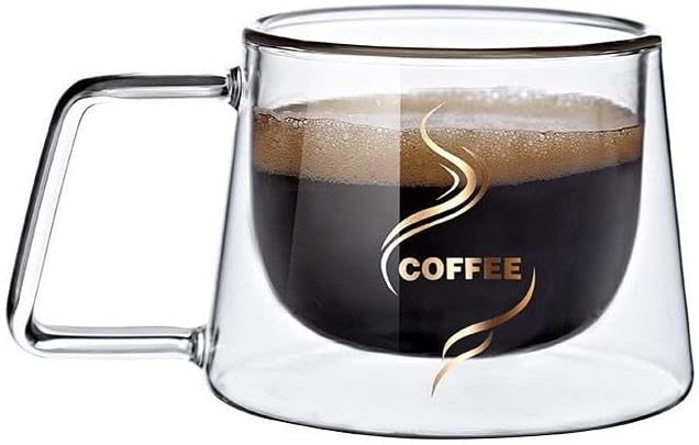 Alternative view of Çift Camlı Katmanlı Çift Cidarlı Coffee Kupa Fincan 200 ml